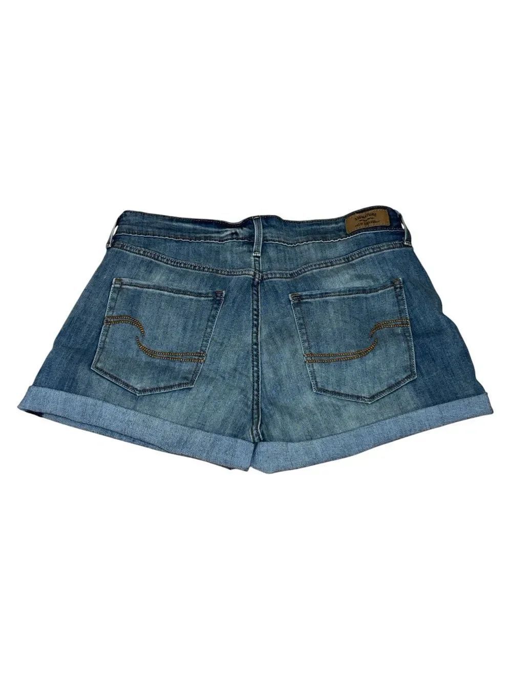 Signature by Levi Strauss High Rise Jean Shorts, Blue Denim, 10